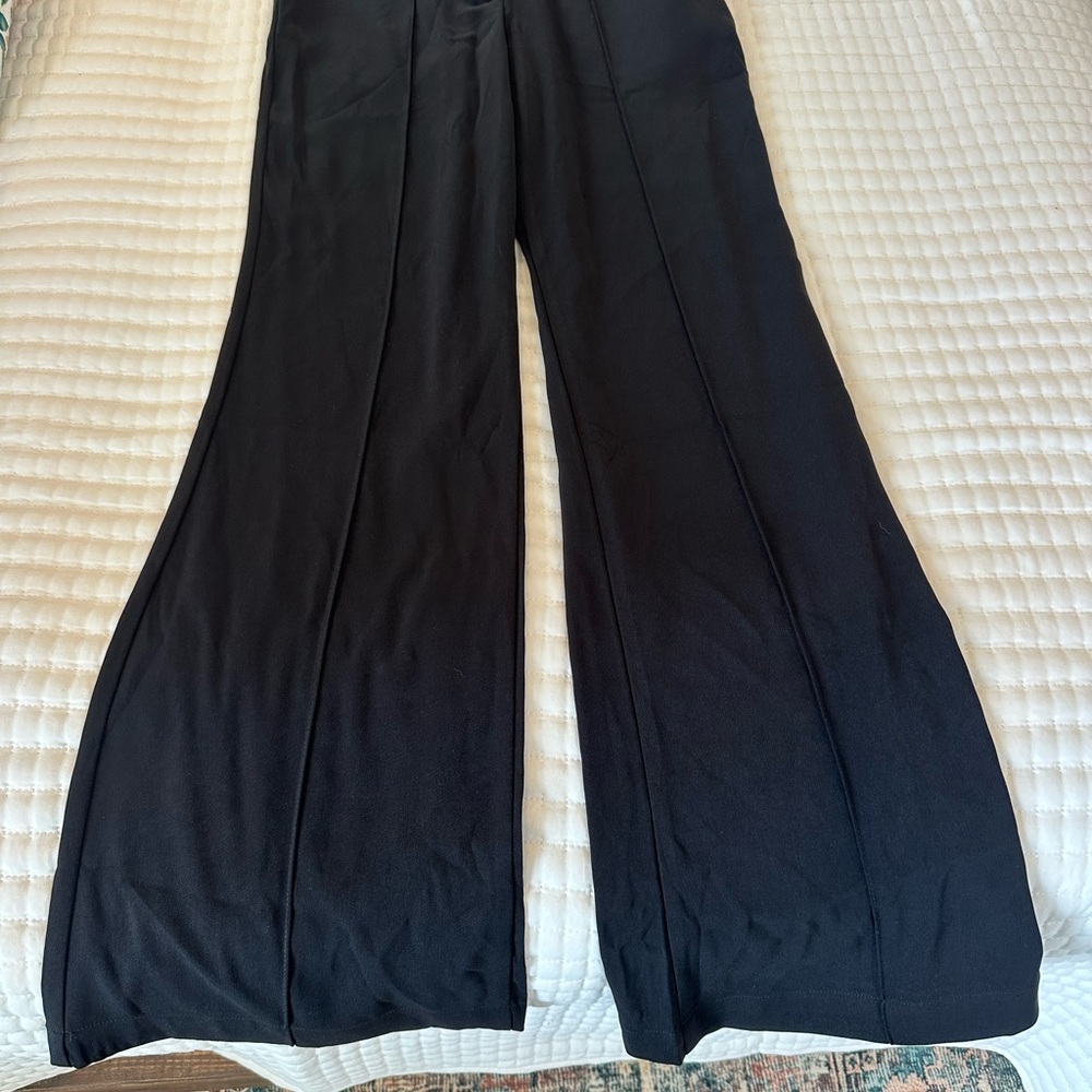 High rise black dress pants